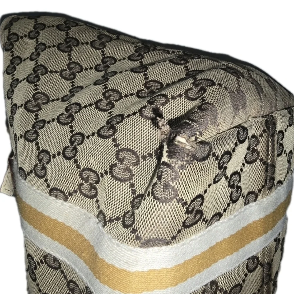 Vintage Gucci Beige and Cream Tote Bag